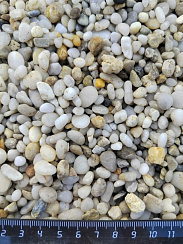 Галька крымская жемчужная фр. 5-10 мм.  купить в Нововоронеже фото Камень Клуб