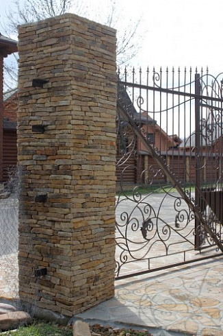 Kamenclub.ru: Песчаник (хворост) art PSG-5-06  купить в Нововоронеже    1 900 руб/кв.м   фото КАМЕНЬ КЛУБ