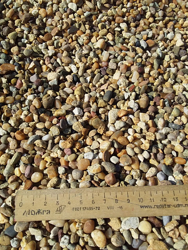 Kamenclub.ru: Галька окат (серо-желтая) фр.5-10 мм. купить  в Нововоронеже галька речная рыжий, желтый, рыжий, серо-желтый речная окатанная галька декоративная 5000 руб/т   фото КАМЕНЬ КЛУБ