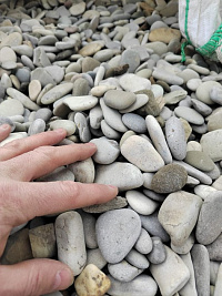 Галька черноморская фр. 40-70 мм.  купить в Нововоронеже фото Камень Клуб