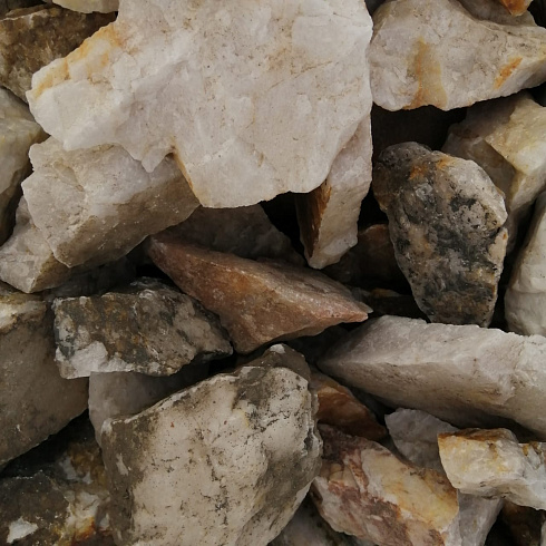 фото Кварц ( фр. 70-100 мм)  купить в Нововоронеже в интернет-портале КАМЕНЬ КЛУБ