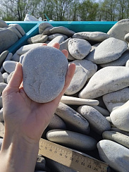 Галька черноморская фр. 100-150 мм.  купить в Нововоронеже фото Камень Клуб