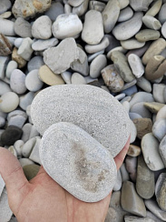 Галька черноморская фр. 50-100 мм.  купить в Нововоронеже фото Камень Клуб