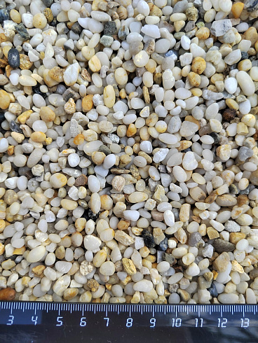 фото Галька крымская жемчужная фр. 3-5 мм. купить в Нововоронеже  в интернет-портале КАМЕНЬ КЛУБ