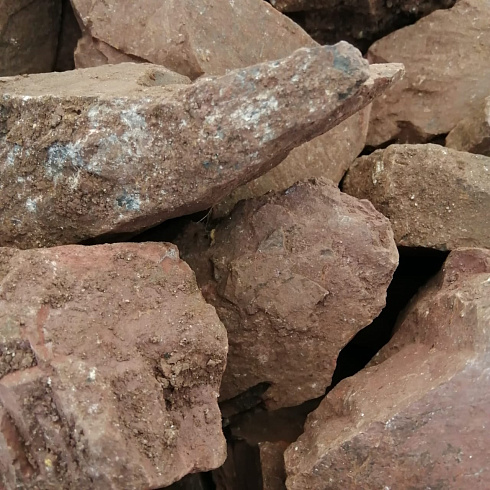 фото Яшма красная  (фр. 70-100 мм)  купить в Нововоронеже в интернет-портале КАМЕНЬ КЛУБ