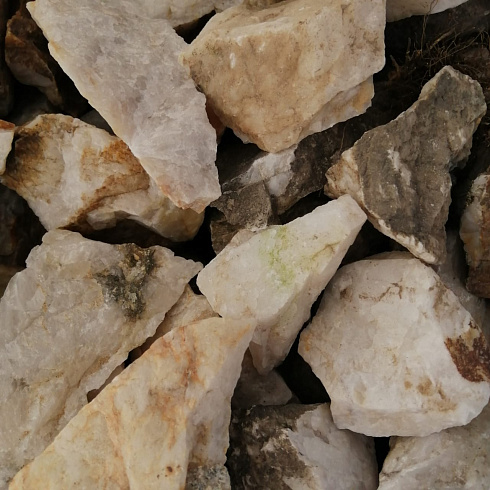 фото Кварц ( фр. 70-100 мм)  купить в Нововоронеже в интернет-портале КАМЕНЬ КЛУБ