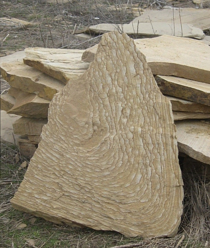 Kamenclub.ru: Форматный камень (плаха) пошаговая дорожка от 70-150 см (4 -12 см)  купить в Нововоронеже плитняк  форматный плаха желтый песчаник 9 000 руб/т   фото КАМЕНЬ КЛУБ