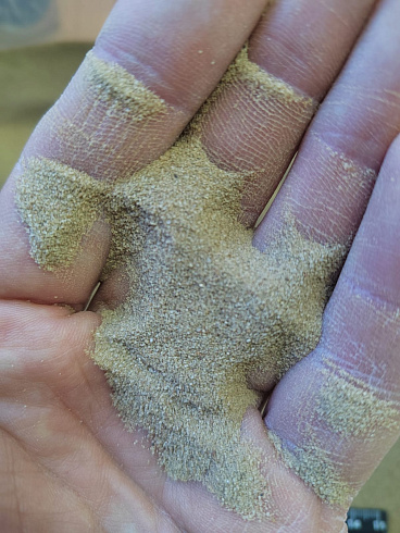 Кварцевый песок для площадок фр. 0,1-0,5 мм.  купить в Нововоронеже фото Камень Клуб