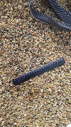 Kamenclub.ru: Галька окат (серо-желтая) фр.5-10 мм. купить  в Нововоронеже галька речная рыжий, желтый, рыжий, серо-желтый речная окатанная галька декоративная 5000 руб/т   фото КАМЕНЬ КЛУБ