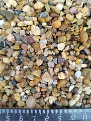 Галька речная окат (рыжая) фр.3-5 мм купить в Нововоронеже  фото, отзывы на сайте Камень Клуб