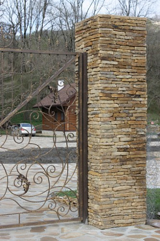 Kamenclub.ru: Песчаник (хворост) art PSG-5-06  купить в Нововоронеже    1 900 руб/кв.м   фото КАМЕНЬ КЛУБ