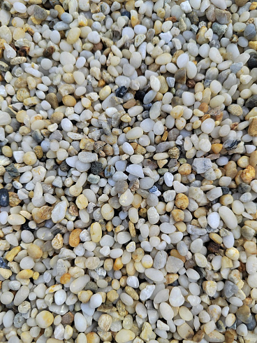 фото Галька крымская жемчужная фр. 3-5 мм. купить в Нововоронеже  в интернет-портале КАМЕНЬ КЛУБ