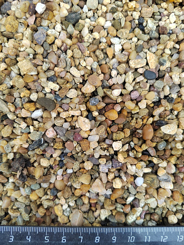 Галька речная окат (рыжая) фр.3-5 мм купить в Нововоронеже 