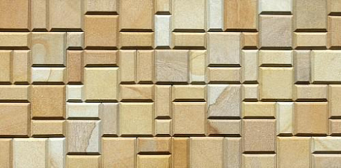 Kamenclub.ru: Песчаник (Римская кладка) art PSG-L-02  купить в Нововоронеже    3750 руб/кв.м   фото КАМЕНЬ КЛУБ