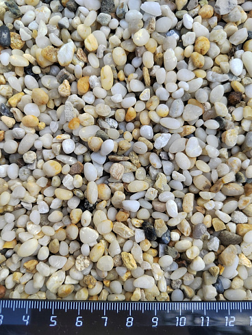 фото Галька крымская жемчужная фр. 3-5 мм. купить в Нововоронеже  в интернет-портале КАМЕНЬ КЛУБ