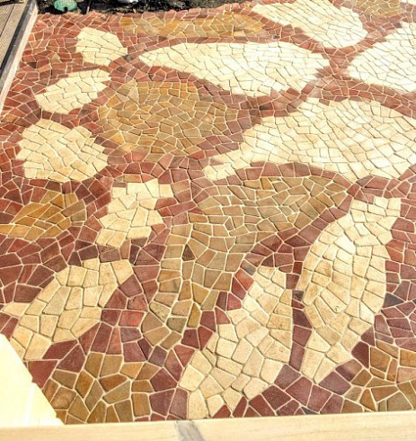 Kamenclub.ru: Песчаник брусчатка (Готика) art PSK-L-01  купить в Нововоронеже    2600 руб/кв.м    фото КАМЕНЬ КЛУБ