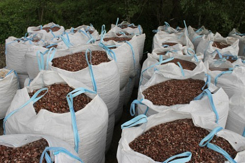 Kamenclub.ru: Мраморная крошка (щебень крошка розовый) фр. 20-40 мм.  купить в Нововоронеже мрамор розовый, красный мраморная крошка декоративная 11000 руб/т   фото КАМЕНЬ КЛУБ