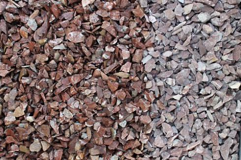 Kamenclub.ru: Мраморная крошка (щебень крошка розовый) фр. 10-20 мм.  купить в Нововоронеже мрамор розовый, красный каменная декоративная крошка ландшафтная 11000 руб/т   фото КАМЕНЬ КЛУБ