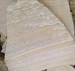 Kamenclub.ru: Песчаник пластушка желтый с рисунком (4-6 см)  купить в Нововоронеже плитняк пластушка желтый с рисунком песчаник 9 000 руб/м3   фото КАМЕНЬ КЛУБ