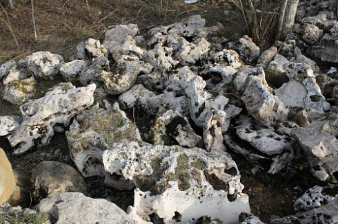 Kamenclub.ru: Выветренный известняк (степной) фр. 500-1500 мм.  купить в Нововоронеже    10000 руб/т   фото КАМЕНЬ КЛУБ