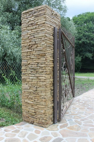 Kamenclub.ru: Песчаник (хворост) art PSG-5-06  купить в Нововоронеже    1 900 руб/кв.м   фото КАМЕНЬ КЛУБ