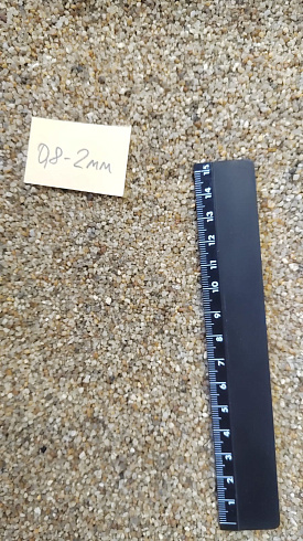 Кварцевый песок для площадок фр. 0,8 - 2 мм.  купить в Нововоронеже фото Камень Клуб